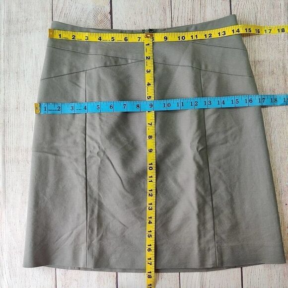 Banana Republic stretch crossover career A-line skirt sz 4 - Picture 5 of 7